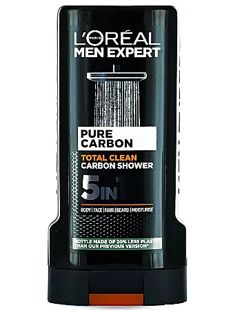 Ingrijirea corpului - LOREAL Men Expert Gel de Dus Barbati 300 ml Pure Carbon
