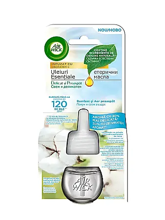 Odorizante - AirWick Rezerva Aparat Electric 19 ml Cotton & Crisp Air