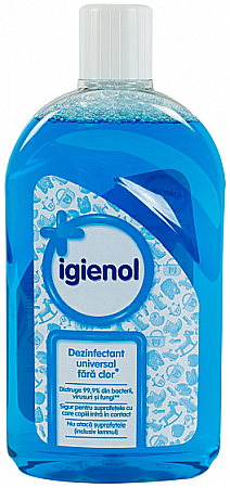 Produse Dezinfectante-Antibacteriene - IGIENOL Dezinfectant Universal Blue Fresh 1L