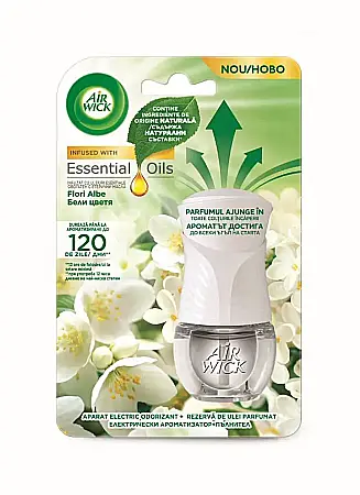 Odorizante - AirWick Aparat Odorizant Priza+Rezerva 19 ml White Flowers