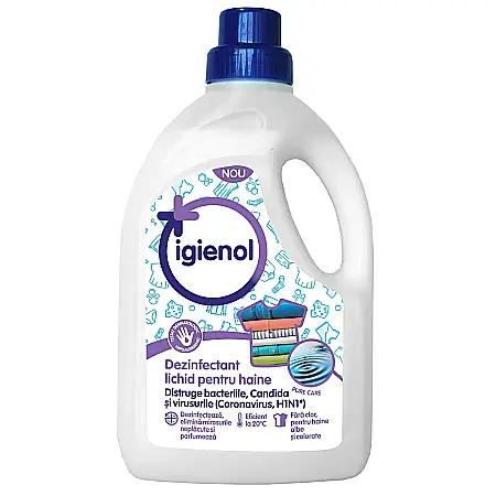 Produse de uz casnic - IGIENOL Dezinfectant Lichid Pentru Haine Pure Care 1.5 L