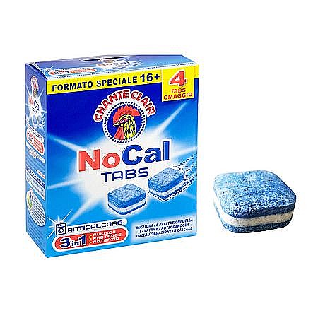 Anticalcar - CHANTE CLAIR Pastile Anticalcar Masina de Spalat NoCal 3in1, 16 tablete+4 GRATIS