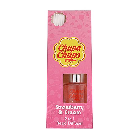 Odorizante - CHUPA CHUPS Odorizant Camera cu Betisoare Strawberry & Cream 30 ml