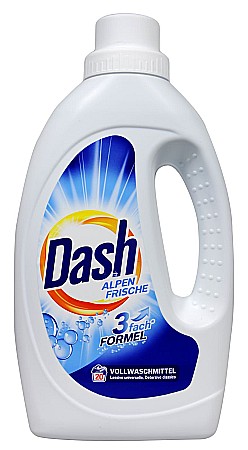 Detergent Rufe - DASH Detergent Lichid ALPEN FRISCHE pt Rufe Albe 1.1 L (20 spalari)