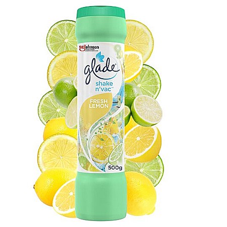 GLADE Shake n’Vac Pudra Parfumata pt Covoare Fresh Lemon 500 g [1]