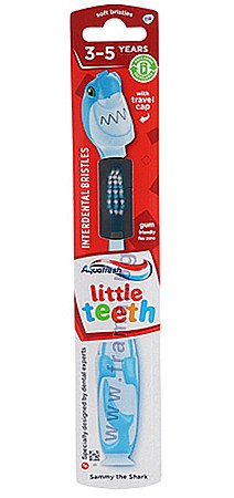 Cosmetice copii - AQUAFRESH Little Teeth Periuta de Dinti pt Copii 3-5 ani Rechinul Sammy