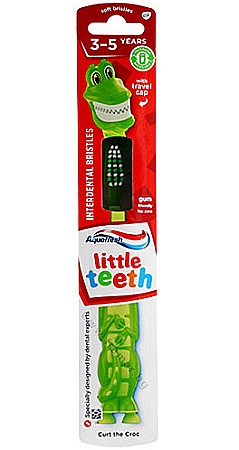 Cosmetice copii - AQUAFRESH Little Teeth Periuta de Dinti pt Copii 3-5 ani Crcodilul Curt