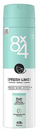 Deodorante & Parfumuri - 8X4 Spray Deodorant Antiperspirant 0% Aluminiu FRESH LIME 150 ml