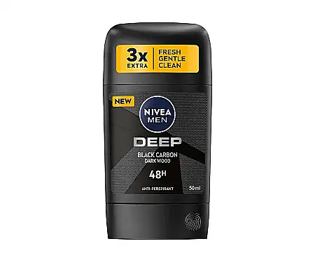 Stick - NIVEA MEN Stick Antiperspirant Deep Black Carbon 50 ml