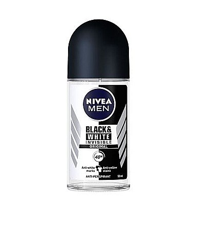 Roll-on - NIVEA MEN Deodorant Roll On Black & White Invisible 50 ml