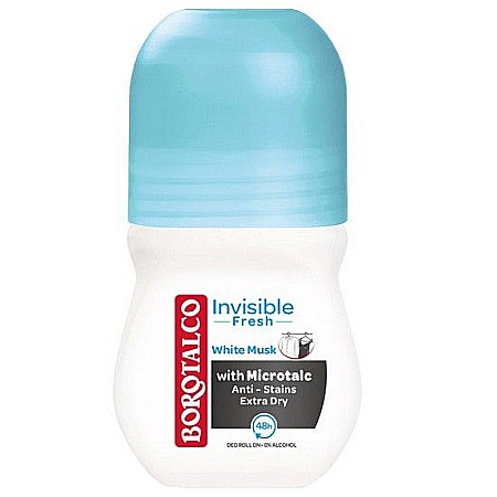 Roll-on - BOROTALCO Deodorant Roll-on Invisible Fresh WHITE MUSK 50ml