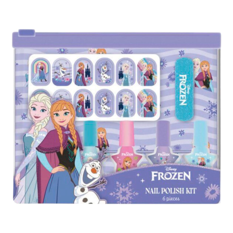 Pentru COPIL - DISNEY FROZEN Kit Unghii 6 Piese