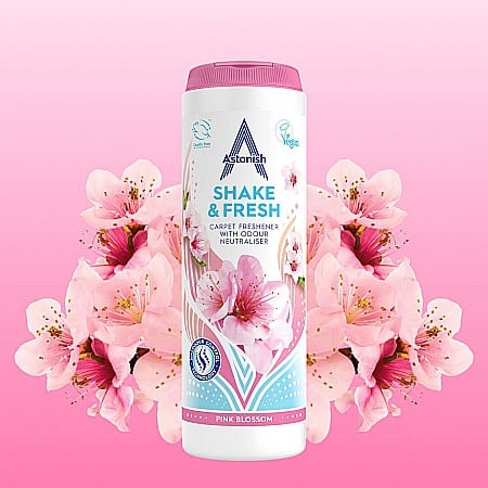 ASTONISH Shake & Fresh Pudra Parfumata pt Covoare Pink Blossom 400g [1]