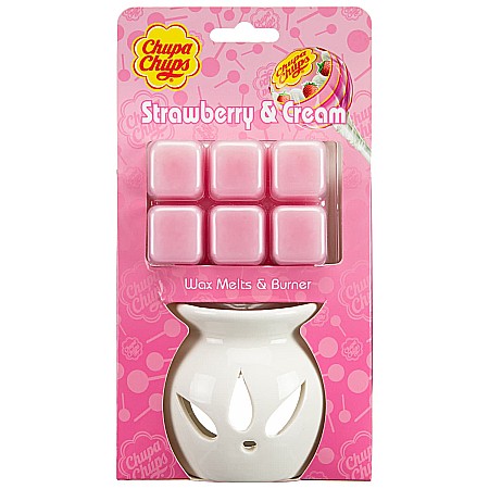 Reduceri - CHUPA CHUPS Kit Aromaterapie cu Ceara Parfumata STRAWBERRY & CREAM