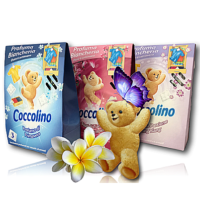 COCCOLINO Odorizant pt Dulap/Sertare FLORI di TIARE 3 buc [1]