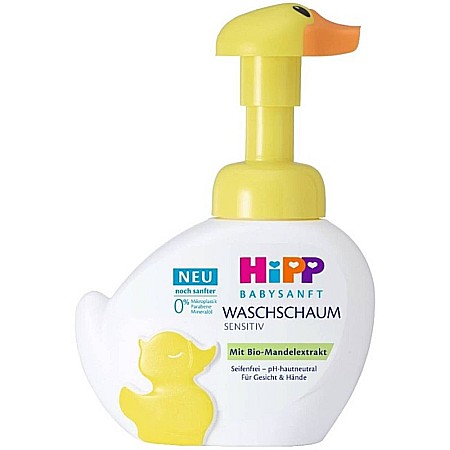 Cosmetice copii - HiPP Babysanft Spuma Pentru Spalare cu Pompa tip Rata 250 ml