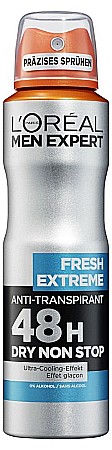 LOREAL Men Expert Spray Deodorant Barbati FRESH EXTREME 48H 150 ml