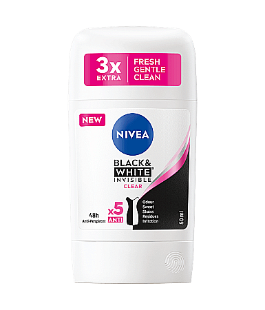 Stick - NIVEA Stick Antiperspirant Black & White Invisible 50 ml