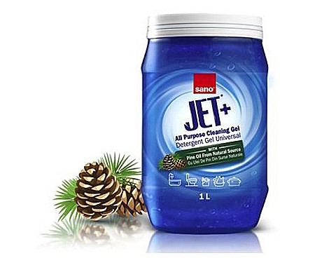 SANO Jet+ Detergent Gel Universal cu Ulei de Pin 1L [1]