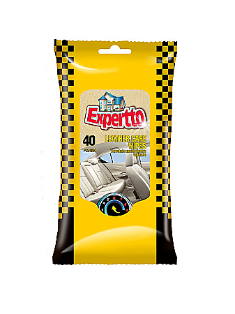 Cosmetice Auto - EXPERTTO Servetele Umede Auto Tapiserie Piele 40 buc