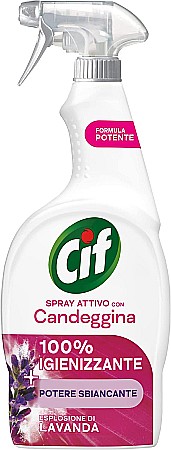 Produse de uz casnic - CIF Spray Activ Degresant cu Inalbitor cu Miros de Lavanda 650 ml