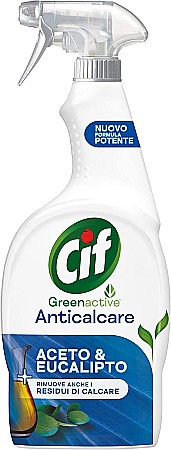Produse de uz casnic - CIF Spray Green Active Solutie Anticalcar cu Otet & Eucalipt 650 ml