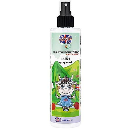 Cosmetice copii - RONNEY Spray pt Descurcarea Parului Juicy Cherry 285 ml