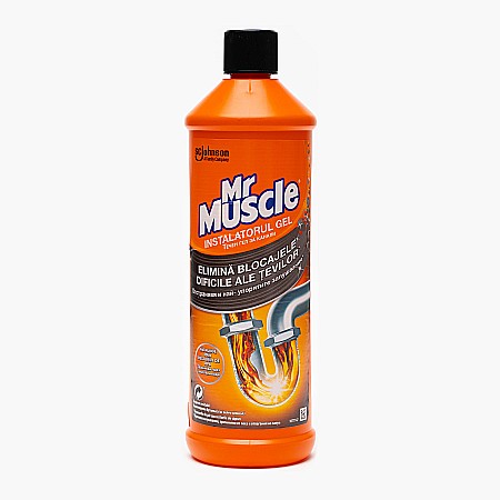 Produse de uz casnic - Mr Muscle Power Gel Solutie de Desfundat Tevi & Chiuvete 1 L