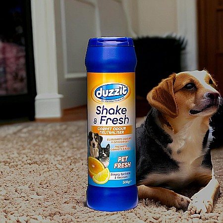 DUZZIT Shake & Fresh Pudra Parfumata pt Covoare PET FRESH 500 g [1]