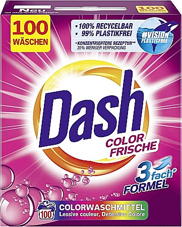 DASH Detergent Rufe Automat Pudra Color 6 Kg (100 spalari) [1]