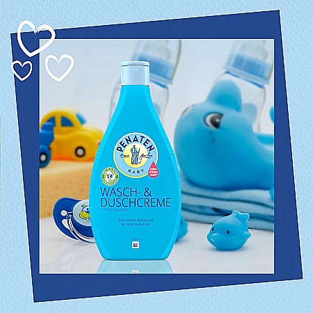 PENATEN Baby Crema de Spalat & Dus pt Curatarea Delicata si Ingrijirea Pielii Delicate a Bebelusului 400 ml [1]