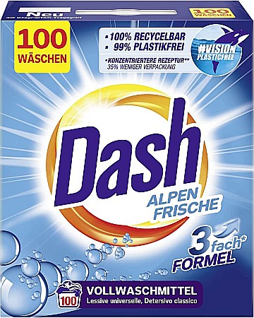 DASH Detergent Rufe Automat Pudra Universal 6 Kg (100 spalari) [1]
