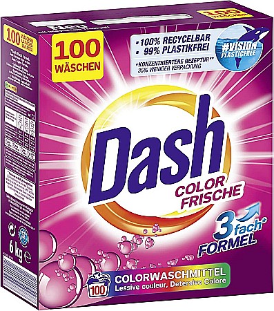 Detergent pudra - DASH Detergent Rufe Automat Pudra Color 6 Kg (100 spalari)