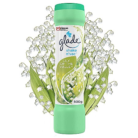 GLADE Shake n'Vac Pudra Parfumata pt Covoare Lily of the Valley 500 g [1]