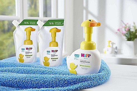 HiPP Babysanft Spuma Pentru Spalare cu Pompa tip Rata 250 ml [1]