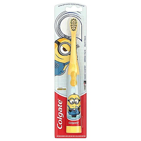 Cosmetice copii - COLGATE Periuta de Dinti Electrica cu Baterii Minions Varsta 3+