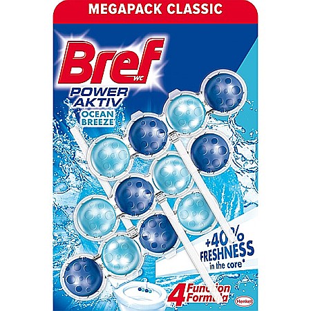 Produse de uz casnic - BREF Classic Power Aktiv Odorizant Toaleta Ocean 3 x 50 g