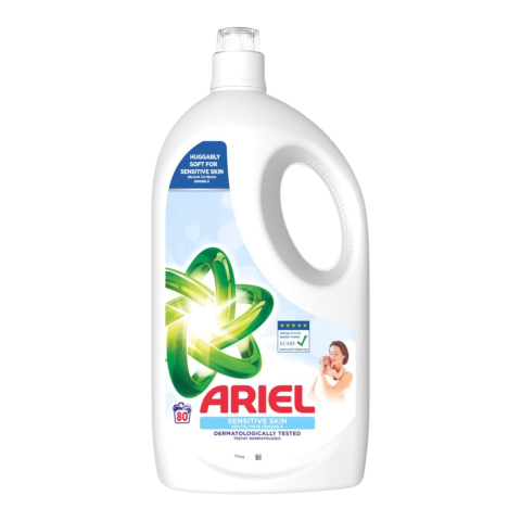 Detergent Rufe - ARIEL Detergent Lichid Baby Sensitive Skin 3.6 L (80 spalari)