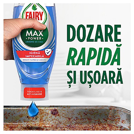 FAIRY Max Power Detergent de Vase Arbore de Ceai 730 ml [1]