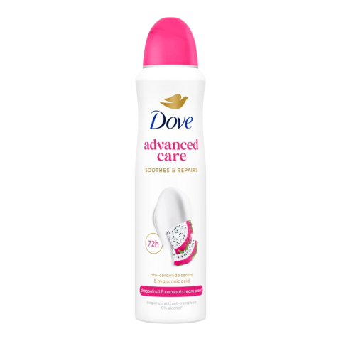 Noutati - DOVE Advanced Care Antiperspirant Spray 72H DRAGON FRUIT & COCONUT CREAM 150 ml