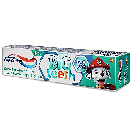 Cosmetice copii - AQUAFRESH Big Teeth Pasta de Dinti 6-8 Ani 50 ml