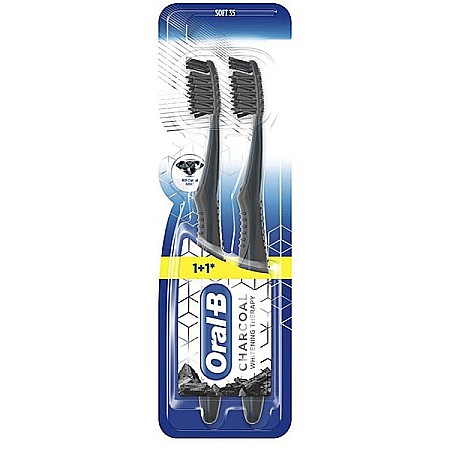 Ingrijirea corpului - ORAL-B Periuta de Dinti Charcoal Soft 35 Set 2 buc