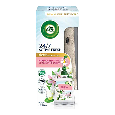 Odorizante - AIRWICK Aparat Odorizant Camera+Rezerva Fara Aerosoli Buchet de Iasomie 228 ml