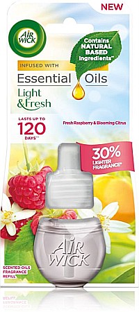 Odorizante - AirWick Rezerva Aparat Electric 19 ml Light & Fresh Fresh Raspberry & Blooming Citrus