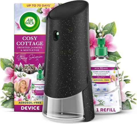 AIRWICK Aparat Odorizant Camera+Rezerva Fara Aerosoli Cosy Cottage 228 ml [1]