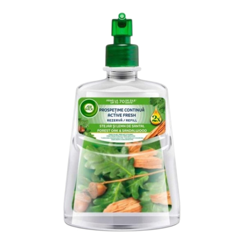 AIRWICK Aparat Odorizant Camera+Rezerva Fara Aerosoli Stejar si Lemn de Santal 228 ml [1]