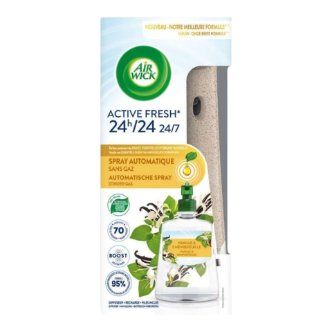 Camera - AIRWICK Aparat Odorizant Camera+Rezerva Fara Aerosoli Vanilla & Honeysuckle 228 ml
