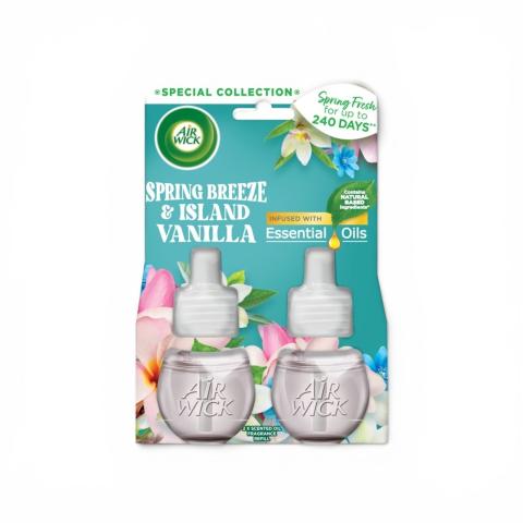 AirWick Rezerva Aparat Electric 2×19 ml Spring Breeze & Island Vanilla [0]