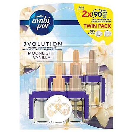 Odorizante - AMBI PUR Rezerva Odorizant Priza 3Volution Moonlight Vanilla 2×20 ml