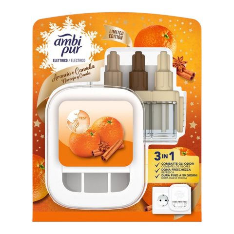 Camera - AMBI PUR Aparat Odorizant Priza+Rezerva 3Volution Arancia e Cannella